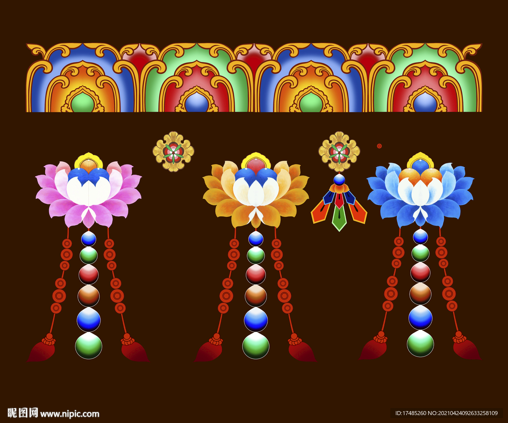 藏式花纹  花边