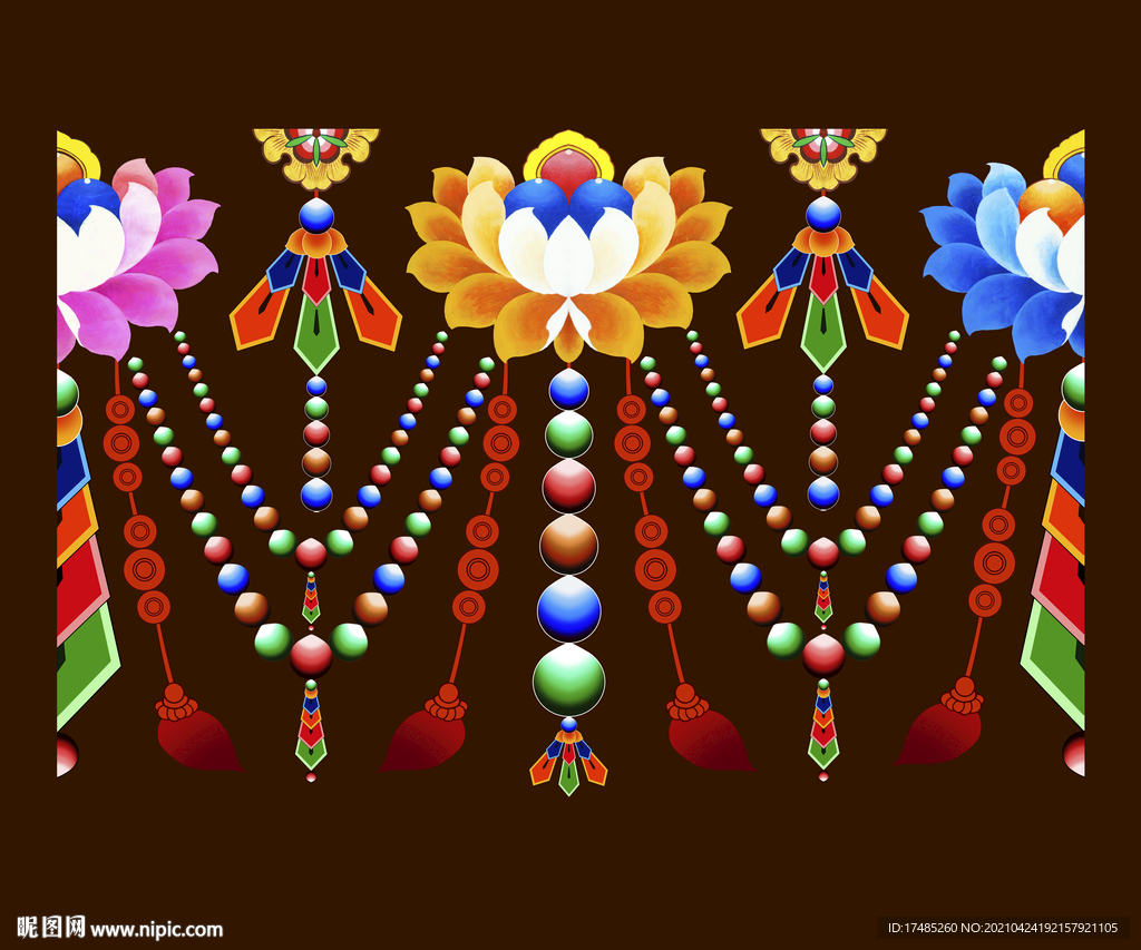 藏式花纹  藏式花边  藏族花