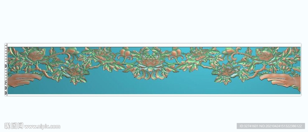 荣华富贵花开富贵牡丹挂落