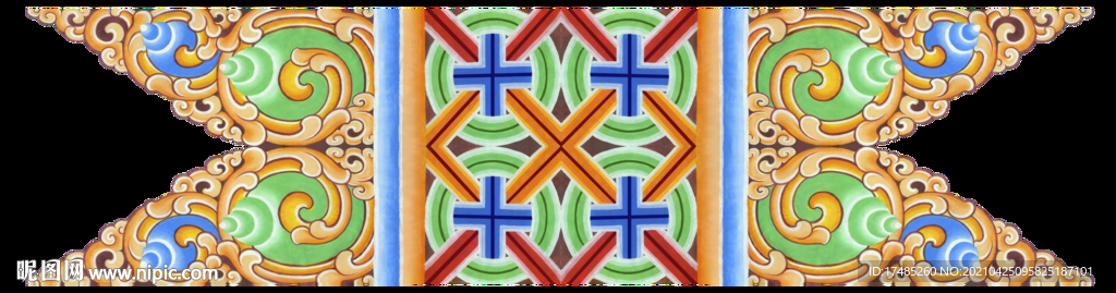 藏式底纹边框 藏元素 