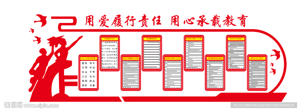 学校职责文化墙