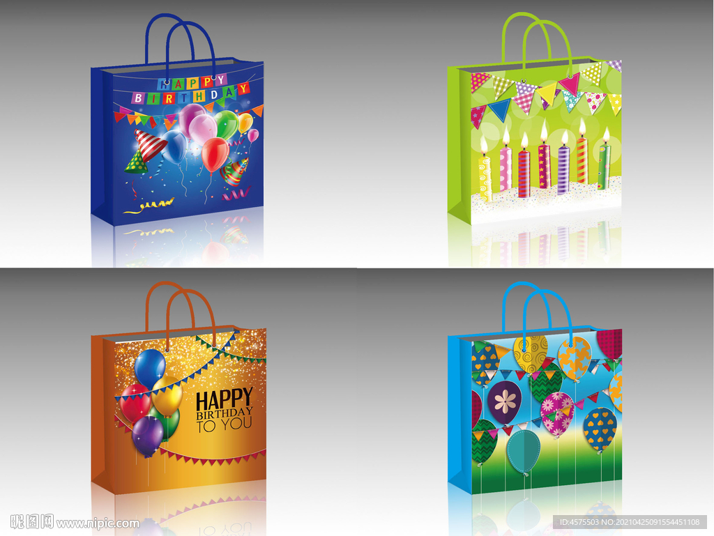 手提袋设计展开图