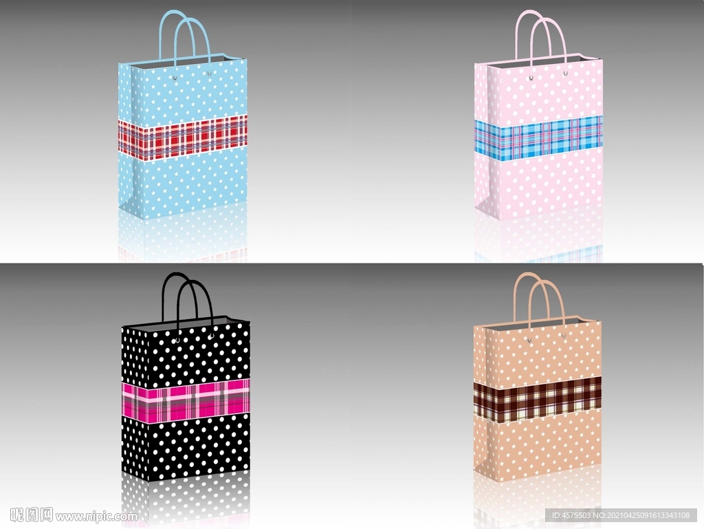 手提袋设计展开图