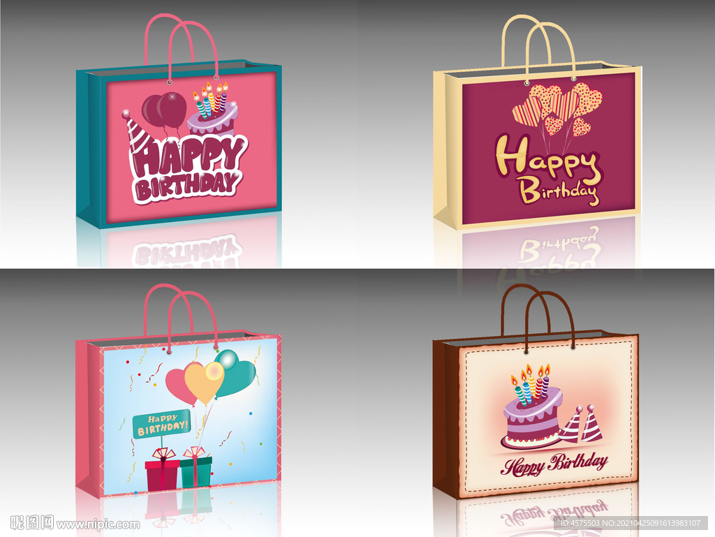 手提袋设计展开图