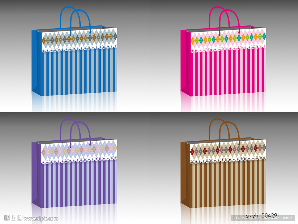 手提袋设计展开图