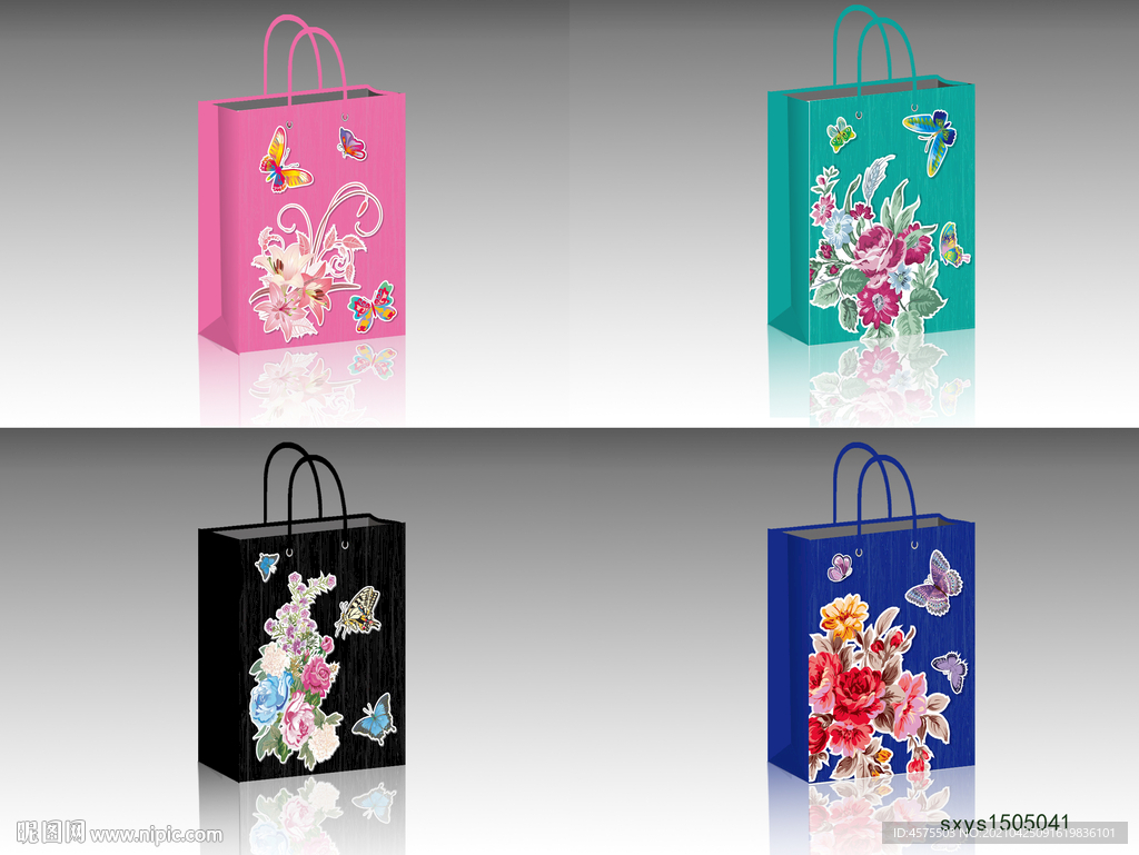 手提袋设计展开图