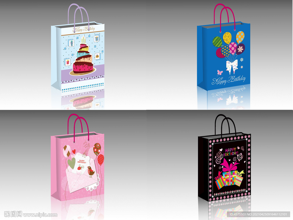 手提袋设计展开图