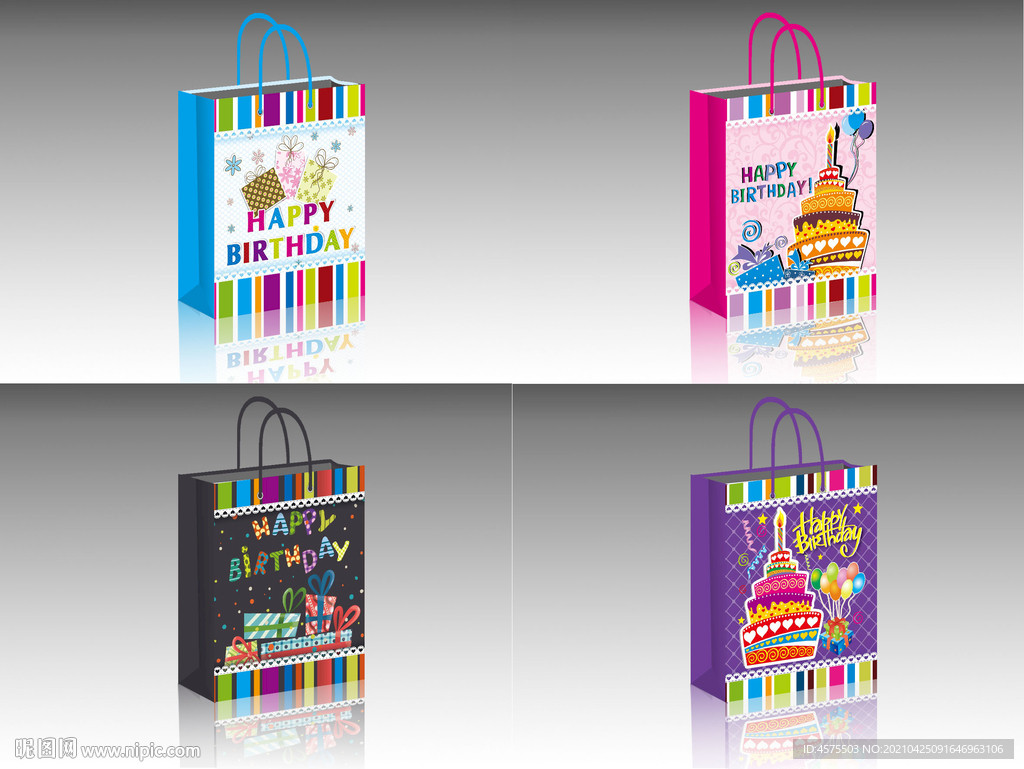 手提袋设计展开图