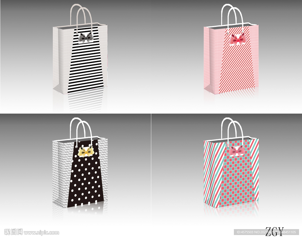 手提袋设计展开图展开图