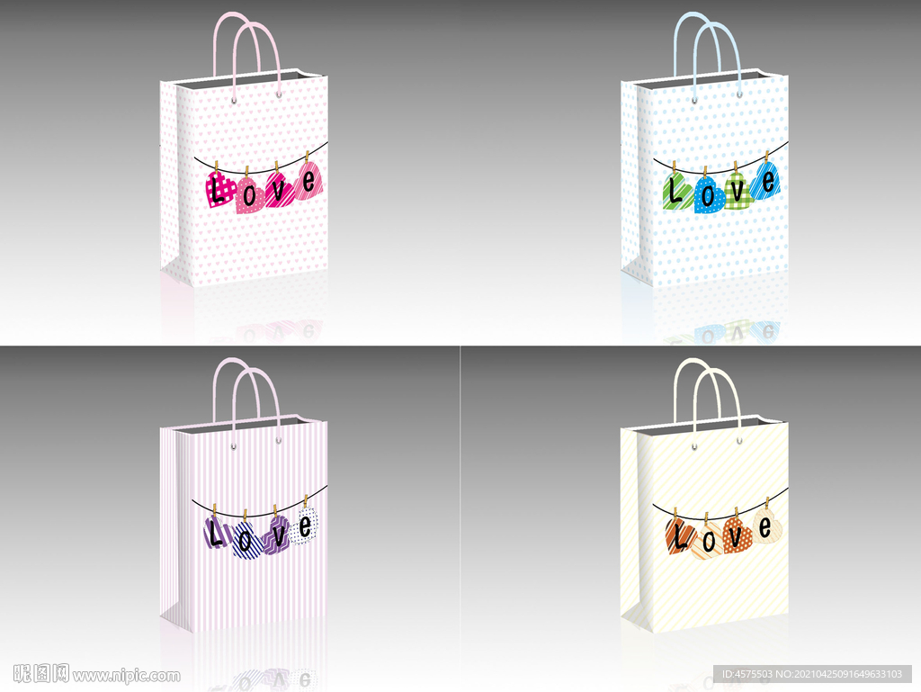 手提袋设计展开图