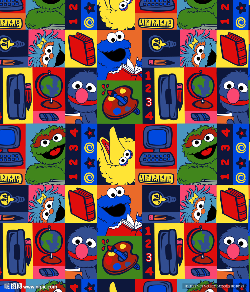 卡通 可爱 拼块