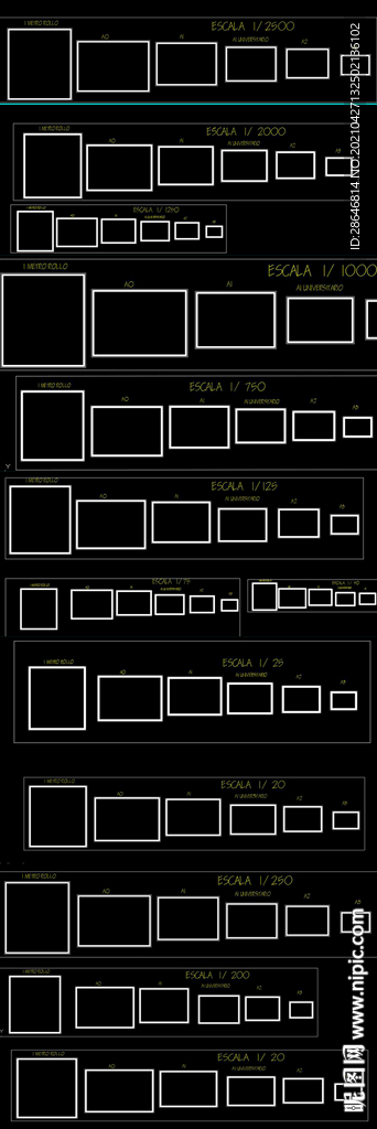 多种图框CAD图纸