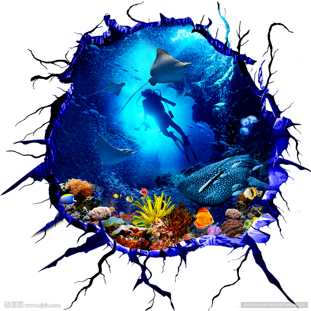 海底世界3D立体地画