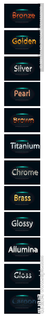 3D金属效果文字效果样机