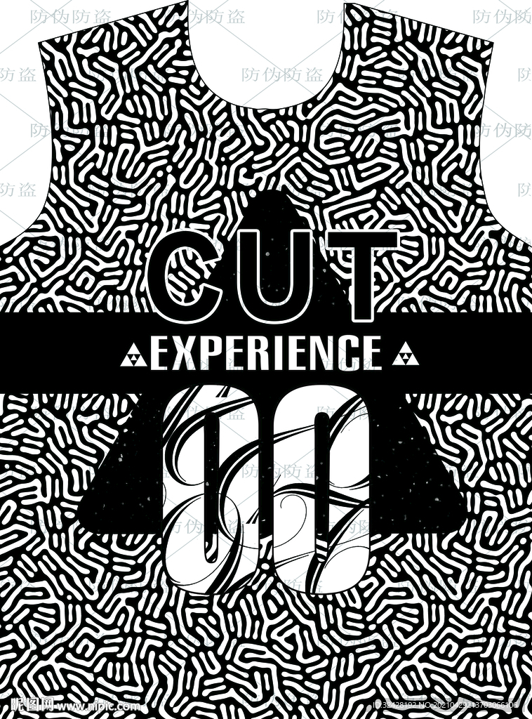 潮流男装印花 高清分层