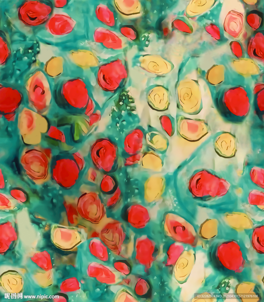 手绘油画棒水果插图插图图片