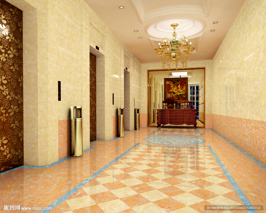 陶瓷效果图  过道