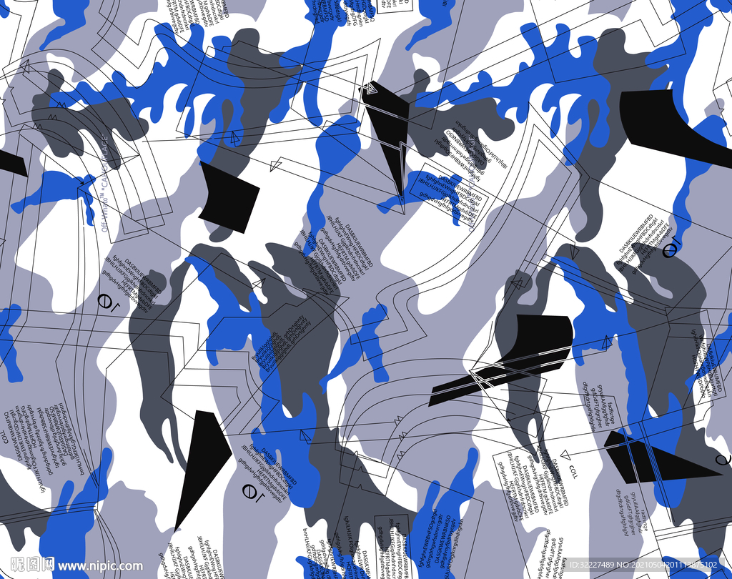 线条 字母 迷彩 秋款 夹克