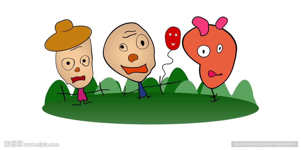 儿童插画 校园文化墙