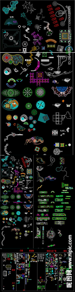 常用景观图块CAD图库