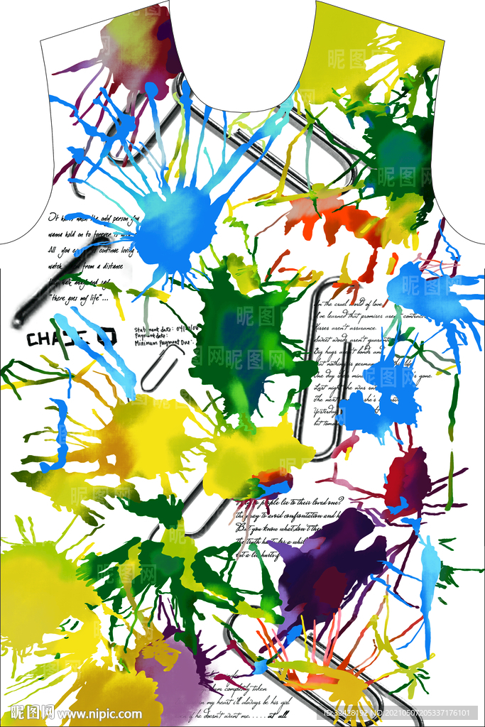 扎染 彩色 印花 高清分层