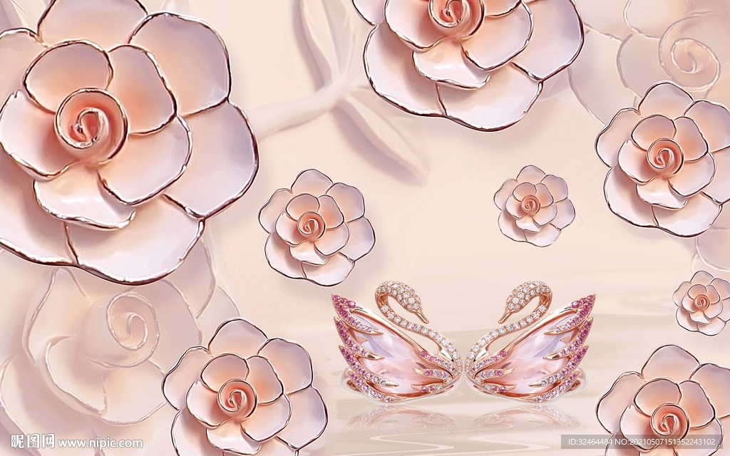 立体画电视背景墙