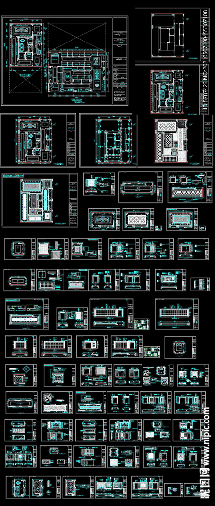  陶瓷专卖店CAD节点祥图