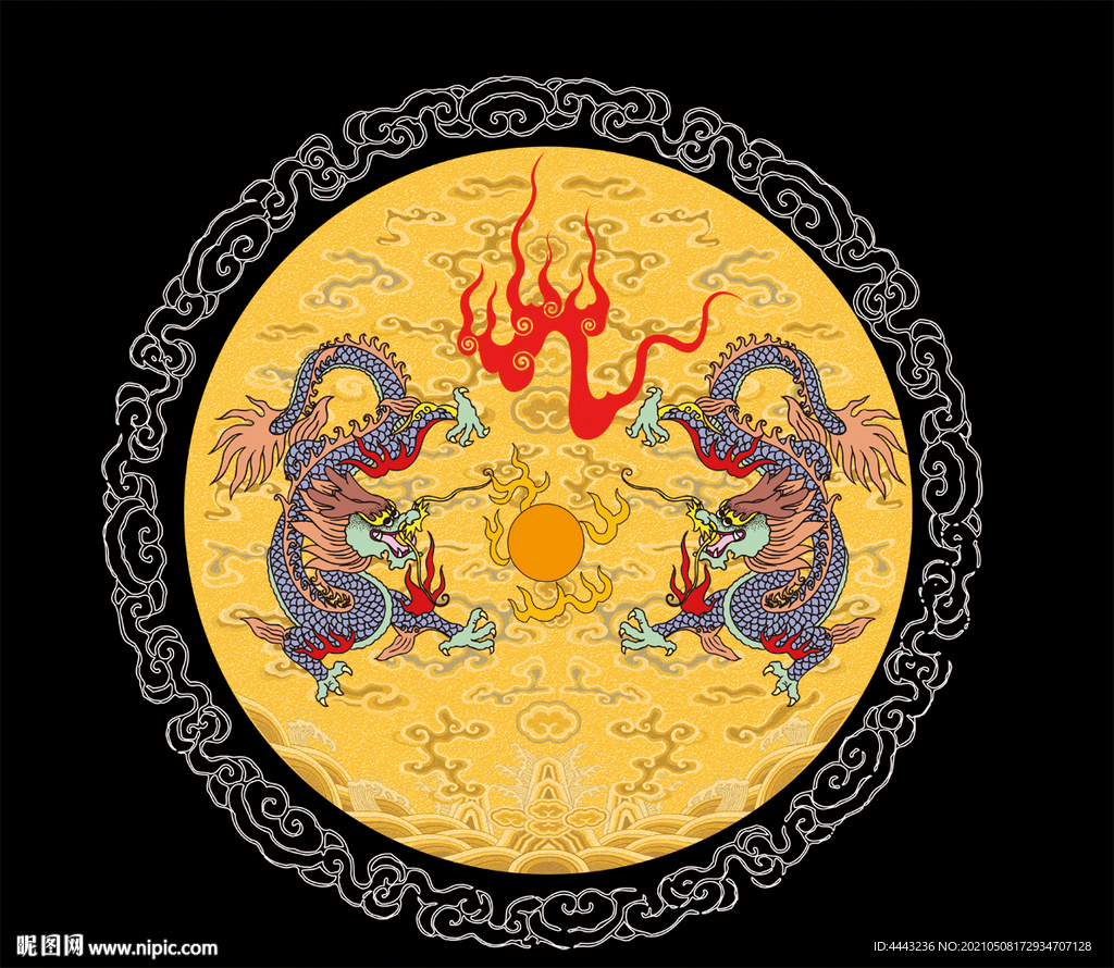 龙袍纹样 团龙图案