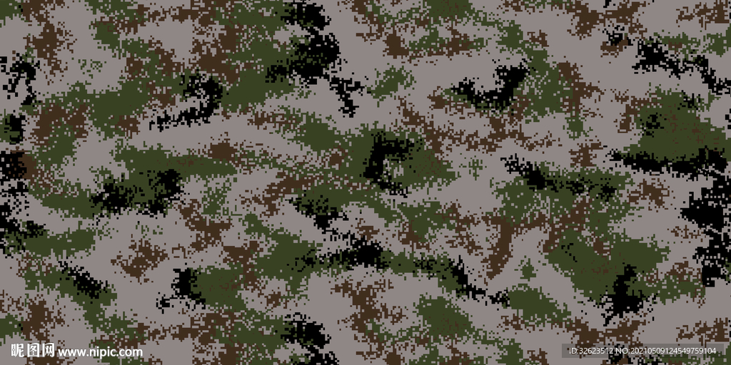 马赛克迷彩分层