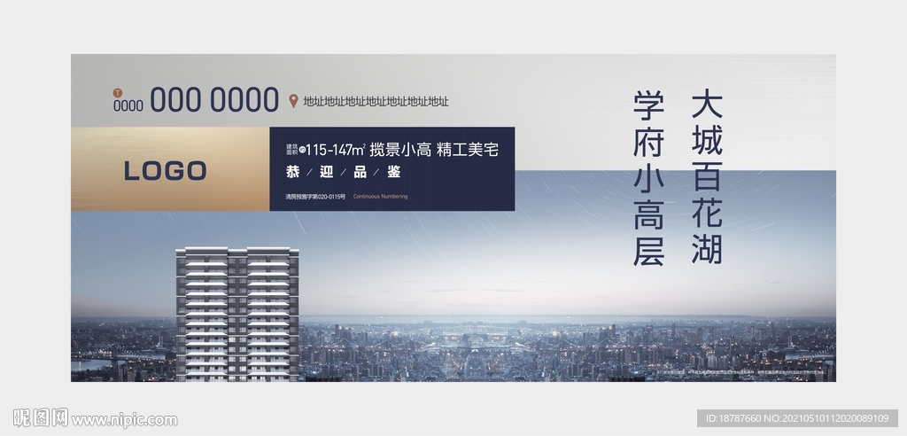 地产大城视野学区户外大牌 