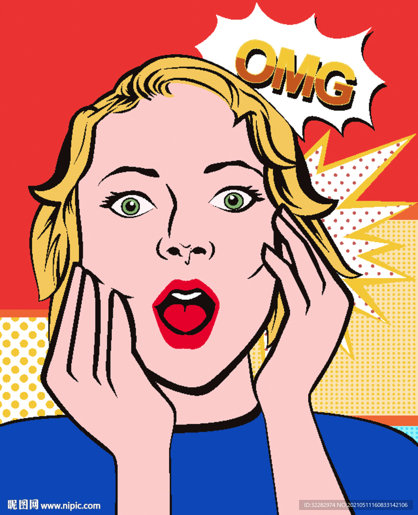 数码印花 动漫 漫画 美女 头