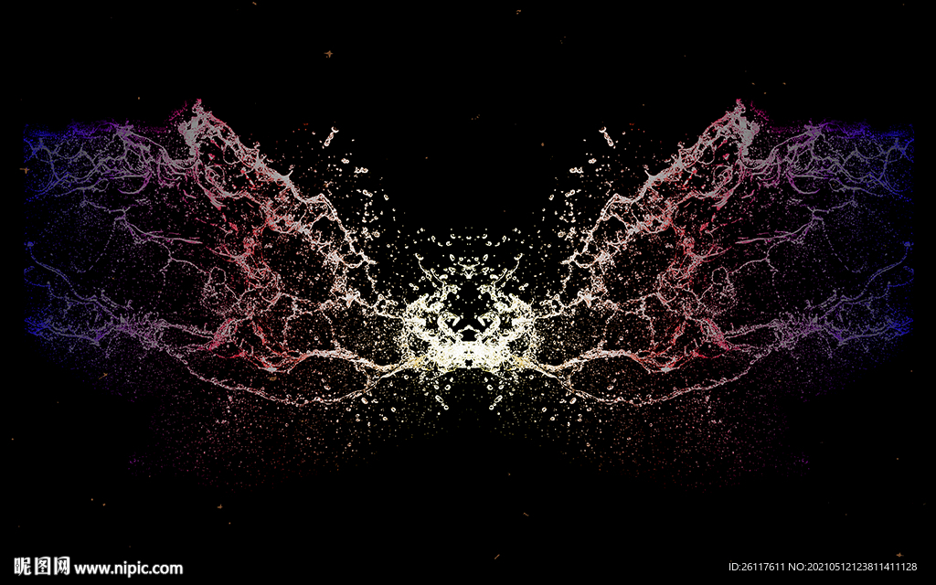 梦幻水纹电视背景墙