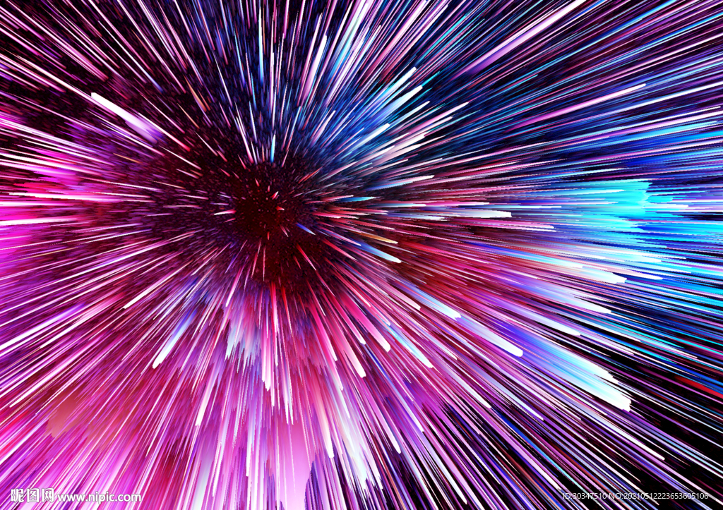 科技极光梦幻流线调创意海报