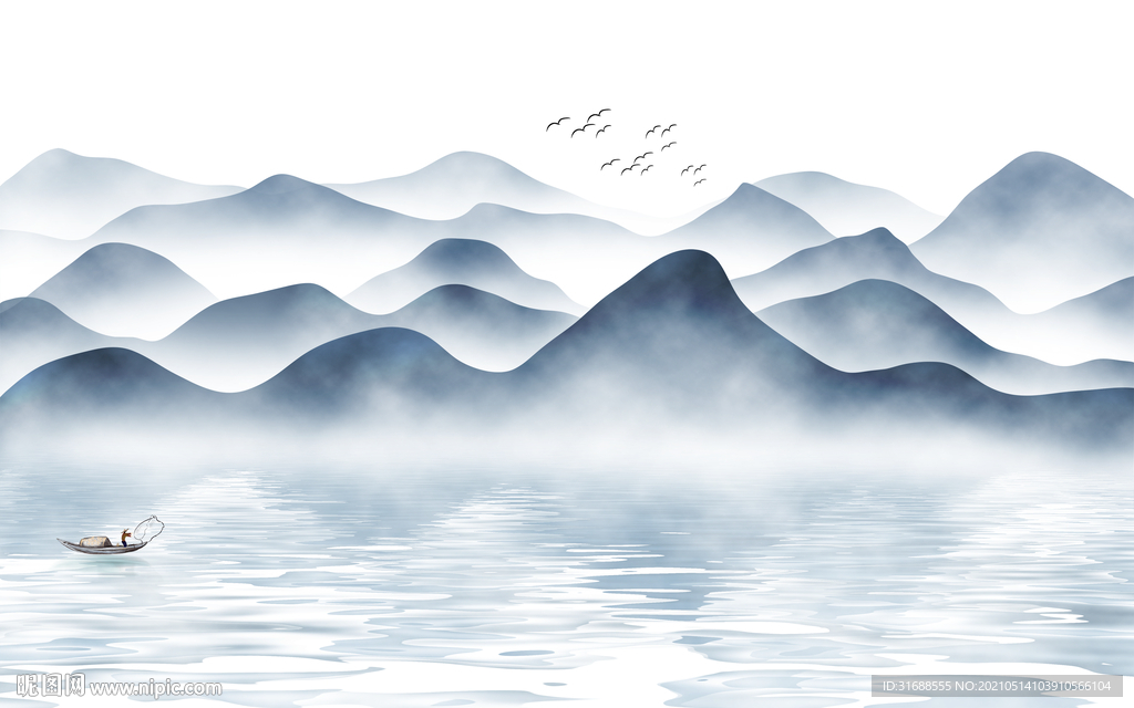 新中式水墨山水