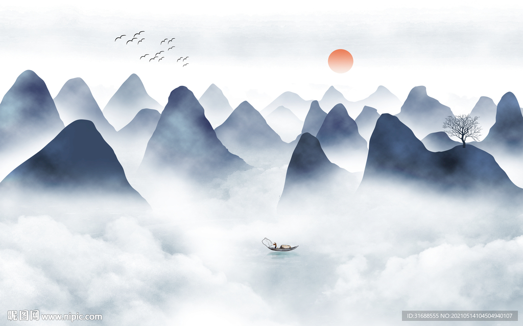 新中式水墨山水