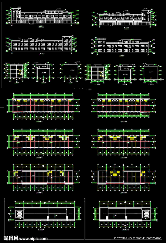 徽派建筑商业施工图