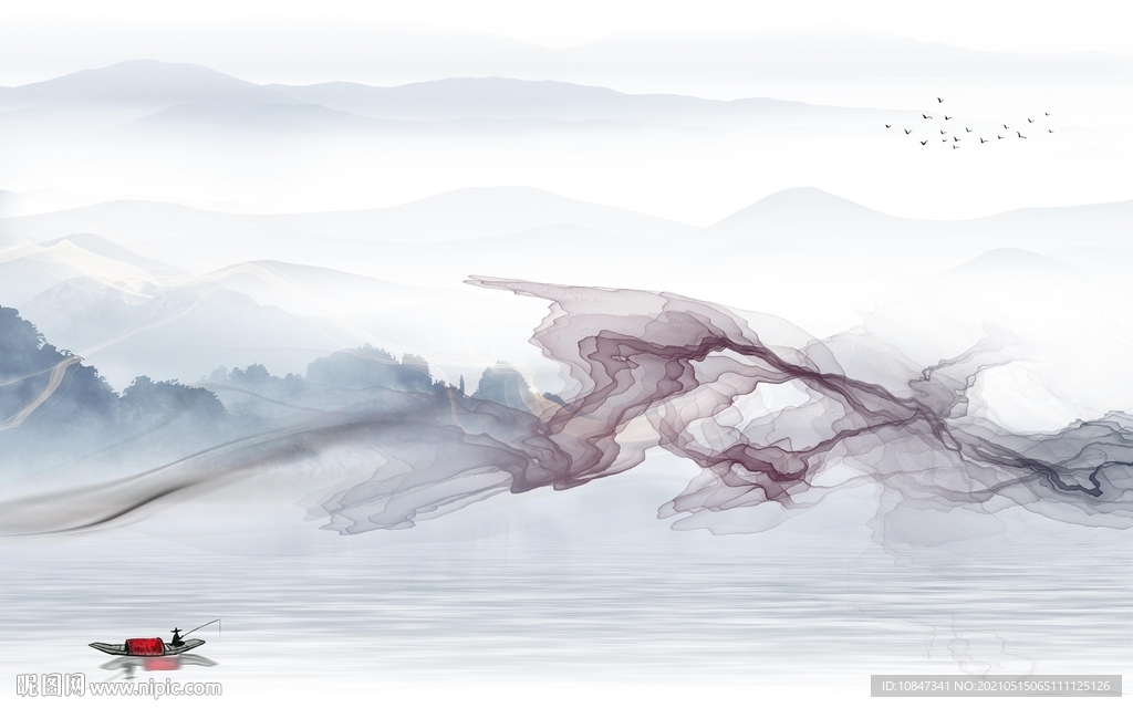 新款新山水风景画 TIF分层