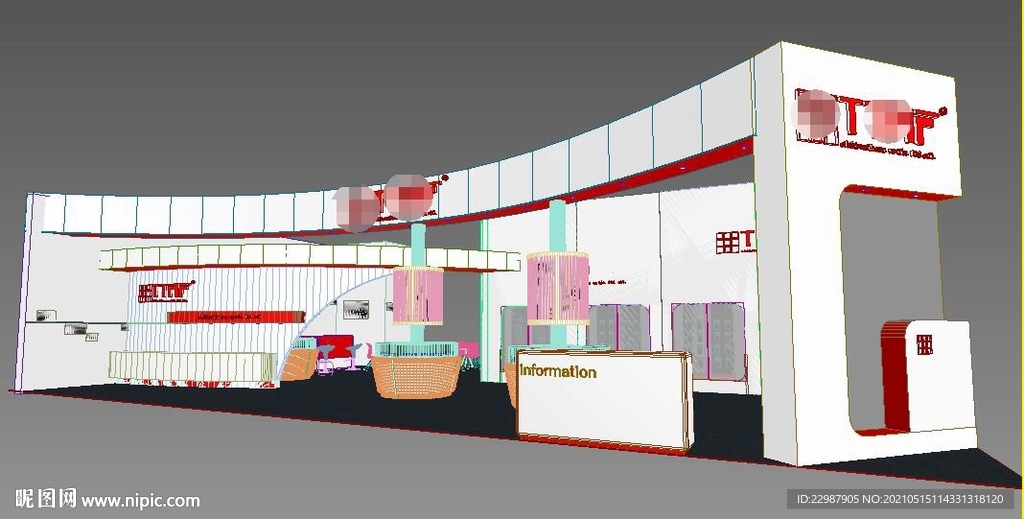 展台 3d展览设计