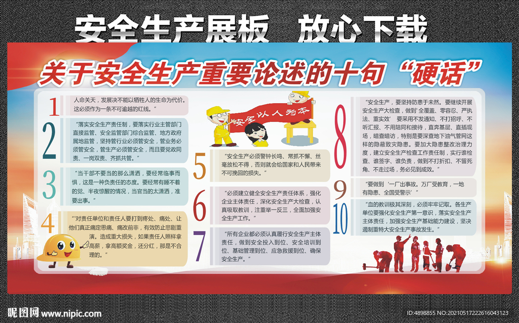 安全生产展板