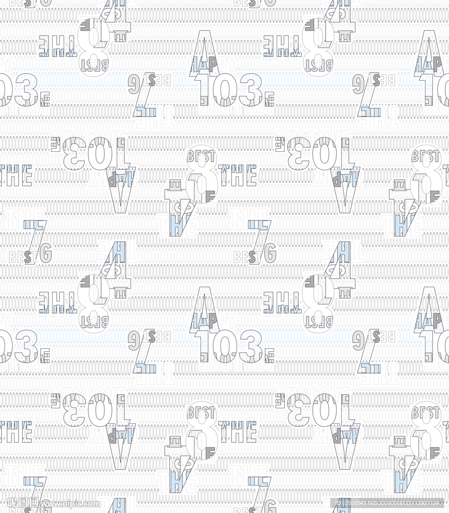 大牌字母数字乱花