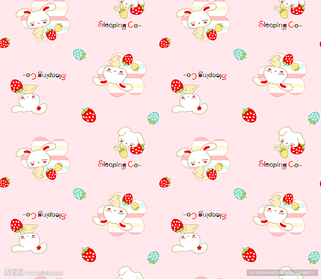 大牌卡通兔子草莓