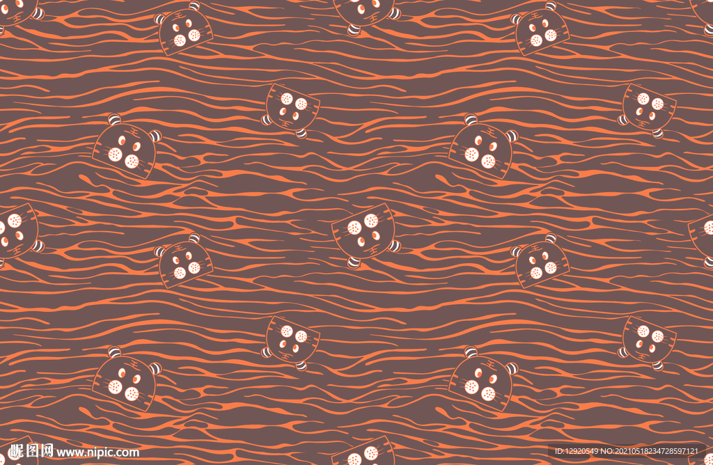 大牌卡通豹纹老虎