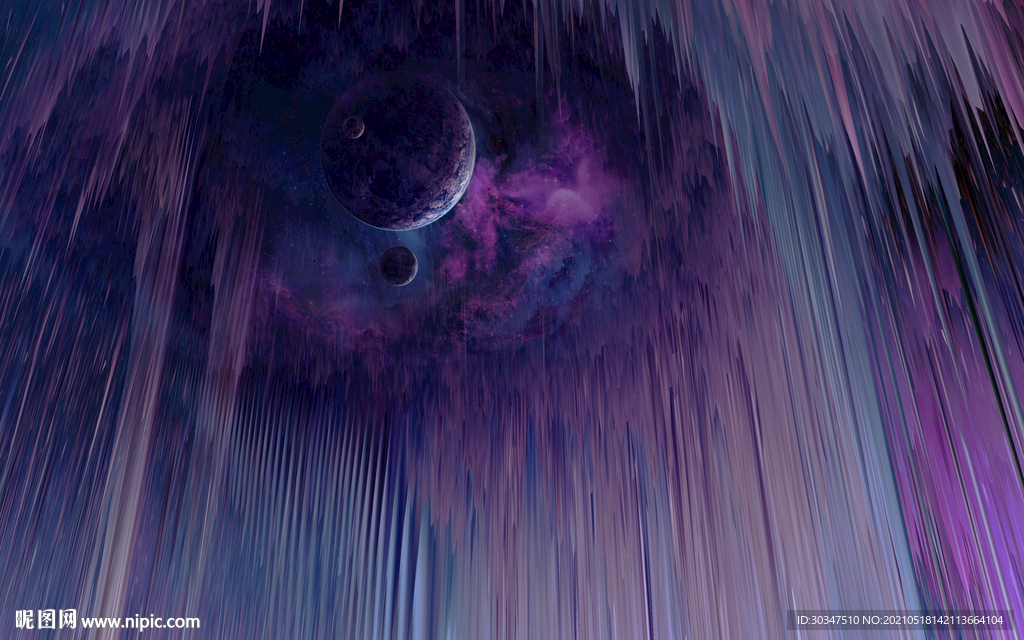 唯美星空背景墙 时尚创意封面
