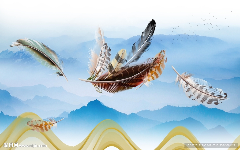 高清高端装饰画 TIF分层 