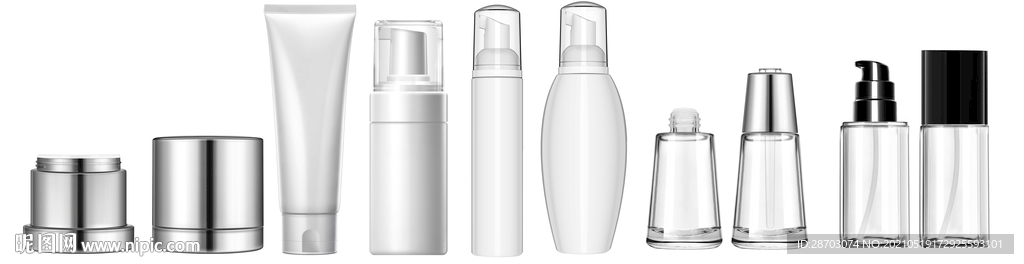 护肤品瓶子修图