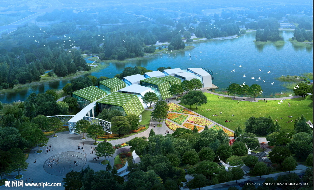 高清景观效果图PSD分层文件