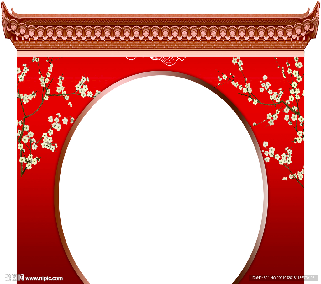 中式婚礼花亭图片