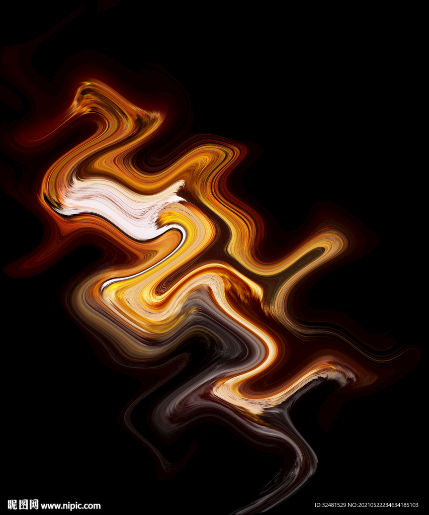 流体纹理 高端黑