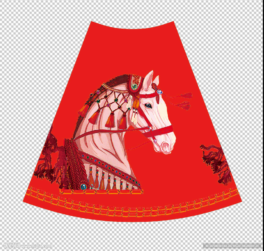 大牌花型 马 定位花 