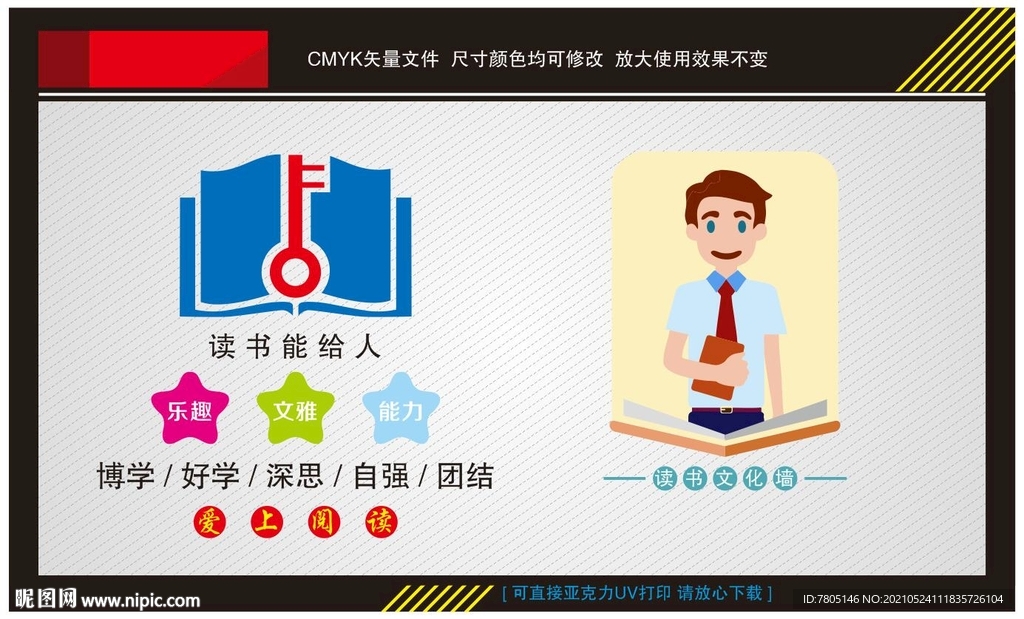 读书阅读文化墙